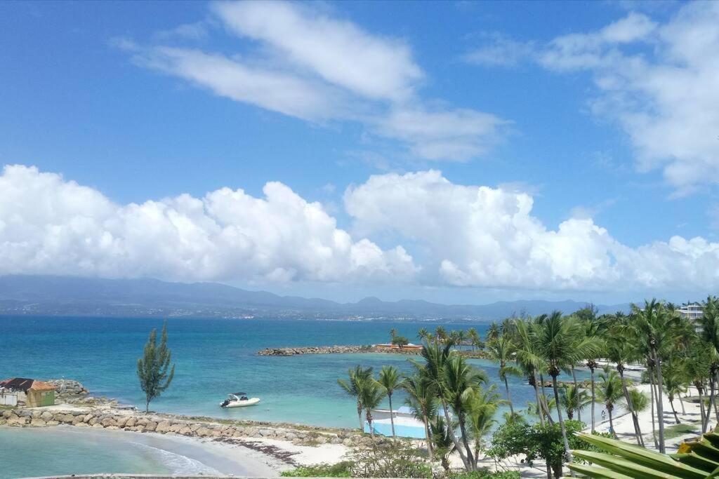 F1 Vue Mer, Acces Plage, En Centre-Ville Le Gosier  Exterior photo